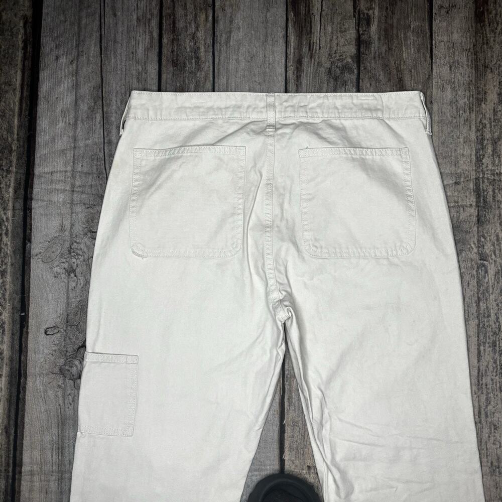 Y2K NO BOUNDARIES Double Knee Utility Beige Pants Mens 34x30 - Picture 8 of 8